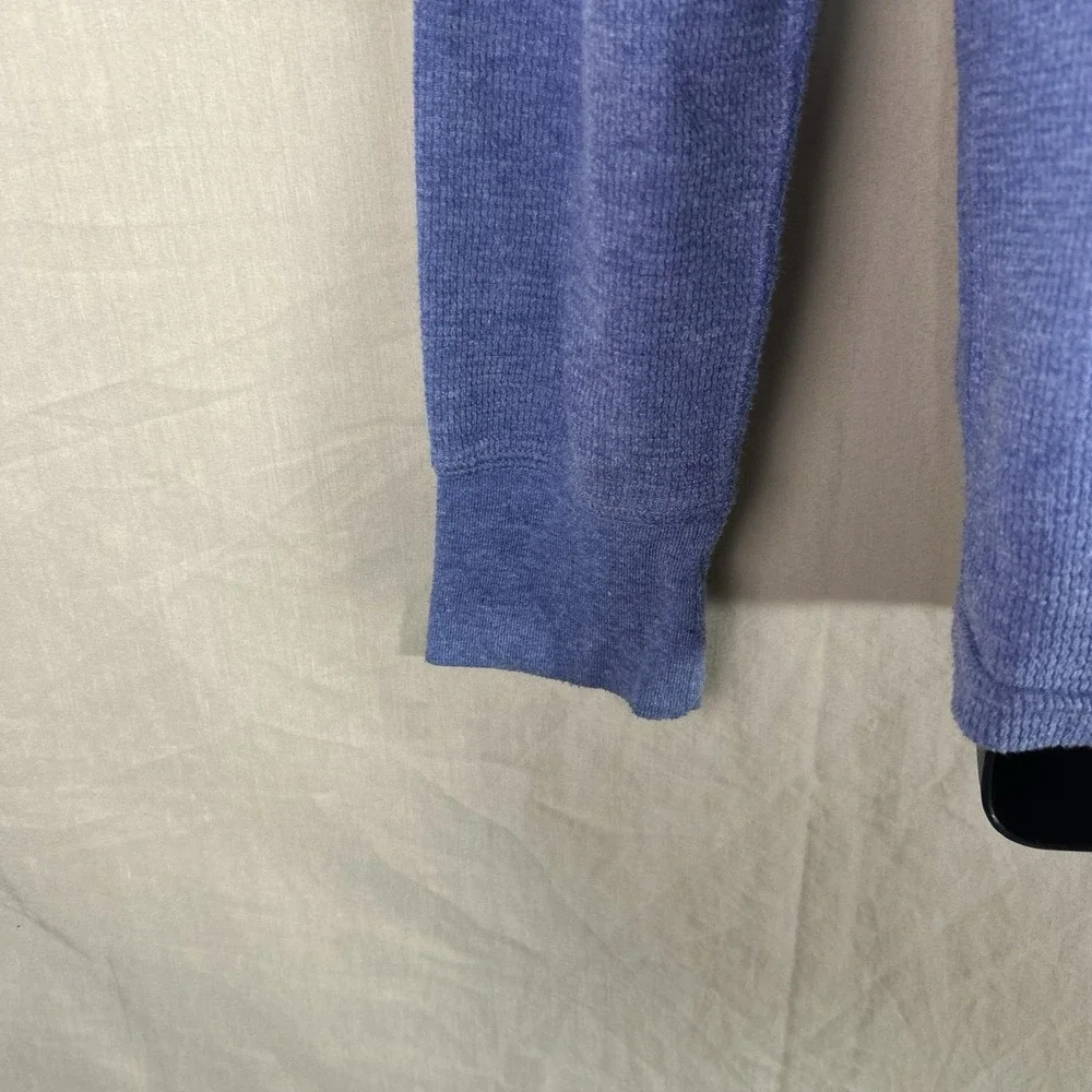 Polo Ralph Lauren Waffle Knit Thermal Shirt Men's Sz L Blue Cotton Pony Logo